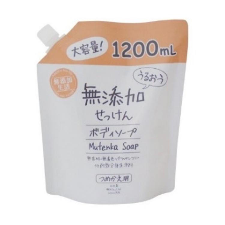 美善無添加沐浴露"滋潤"補充裝1200毫升