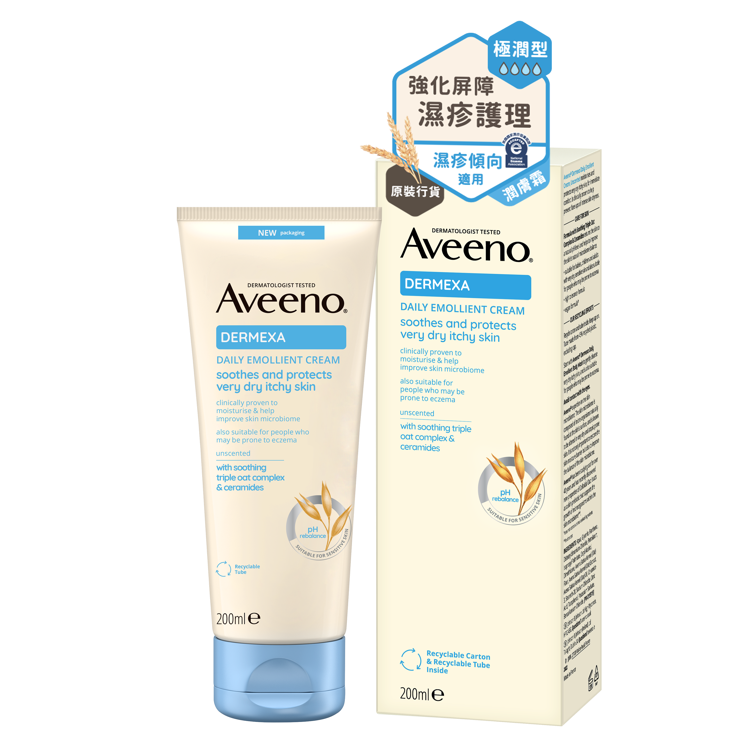 Aveeno 天然燕麥舒敏修護潤膚霜 206g