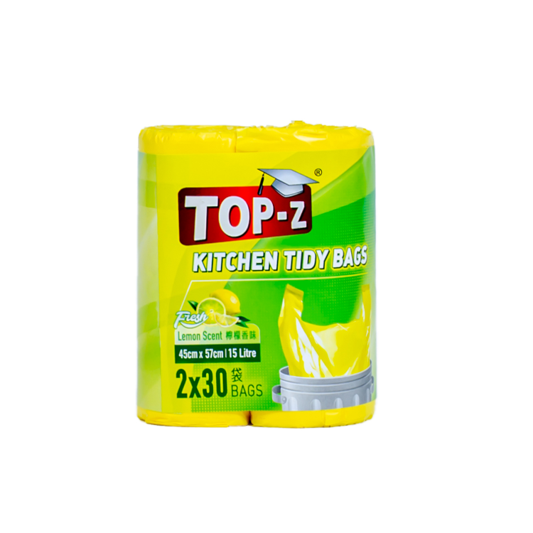 博仕牌檸檬味垃圾袋  60pcs   15L 
